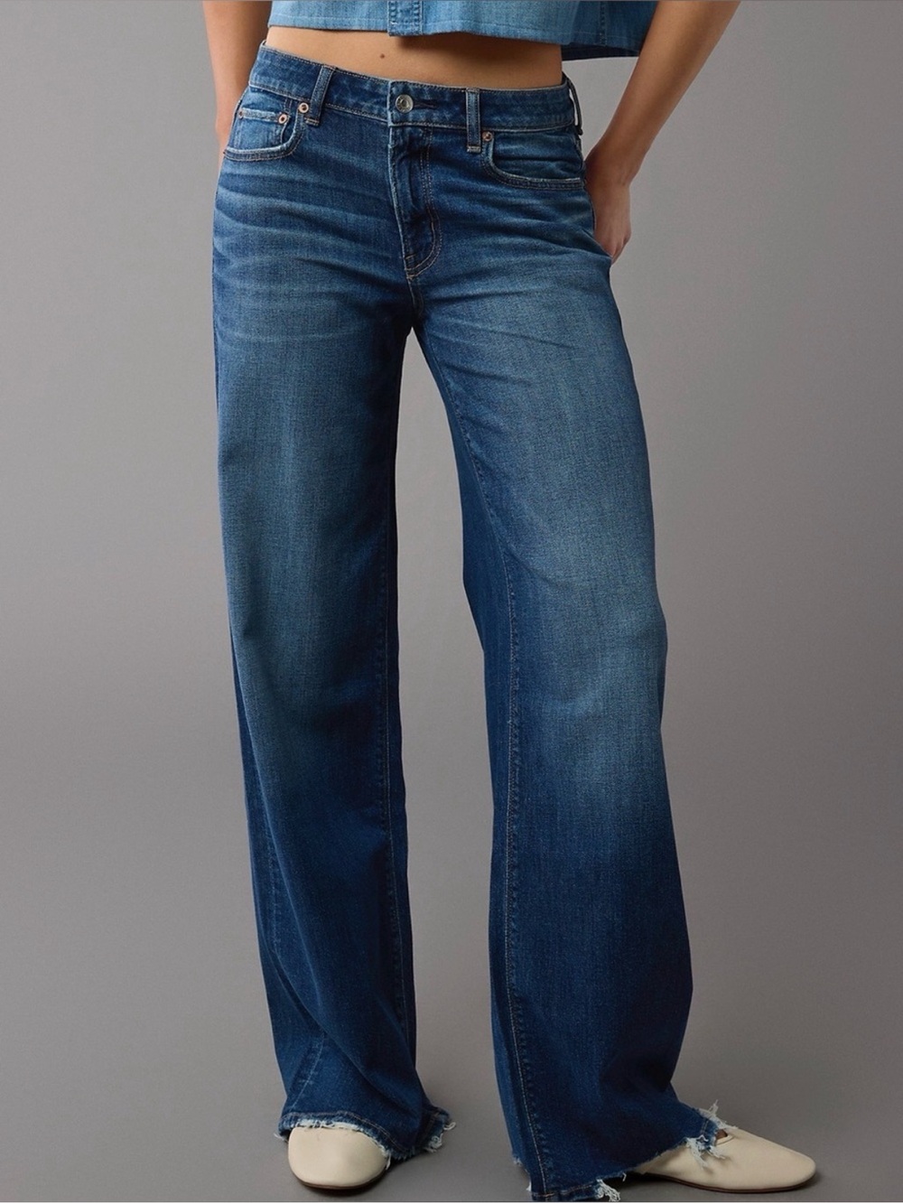 American Eagle Dreamy Drape Low-Rise